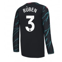 Manchester City Ruben Dias #3 Tredjeställ 2023-24 Långärmad